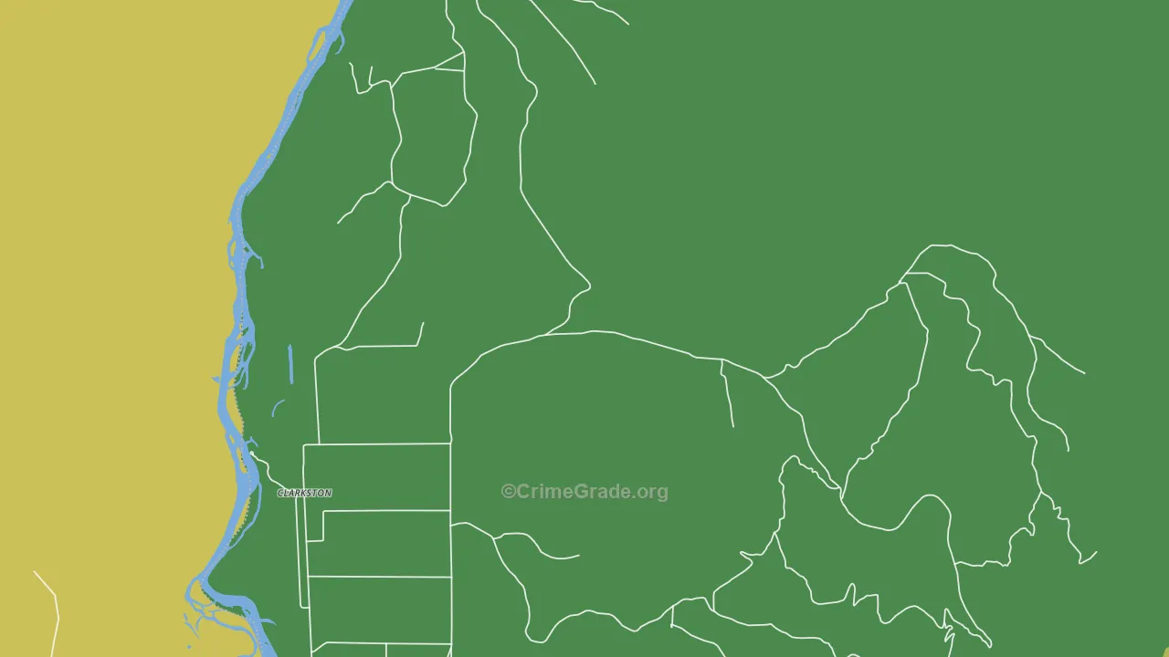 Ponderosa Pines, MT Map of Burglary Rates