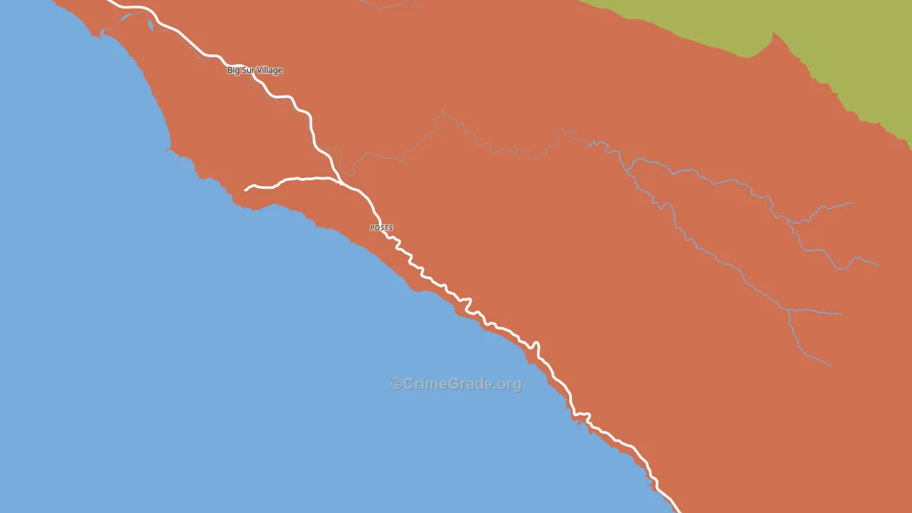 Posts, CA Map of Burglary Rates