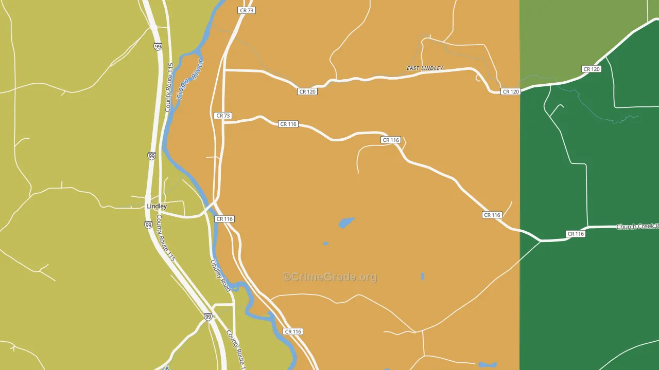Presho, NY Map of Burglary Rates