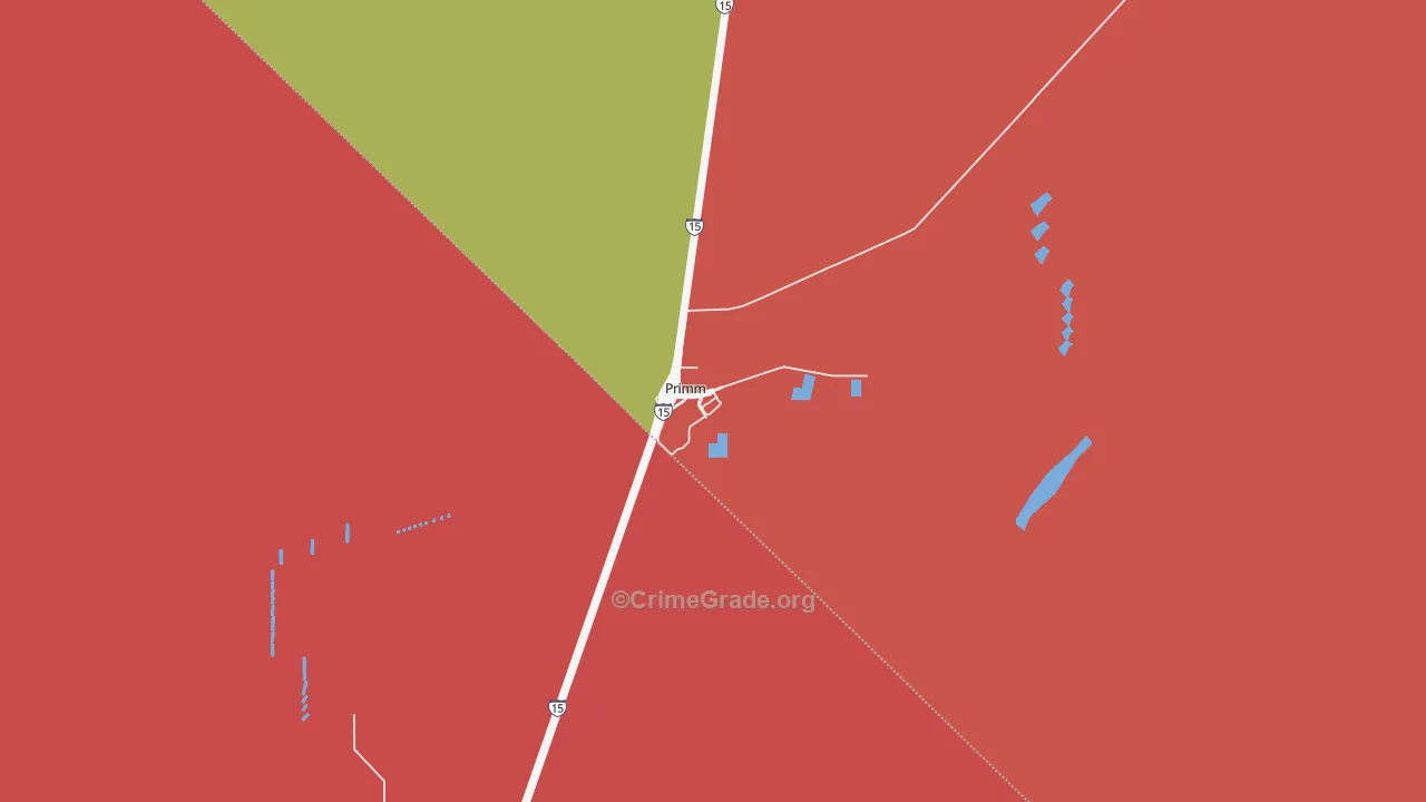 Primm, NV Map of Burglary Rates