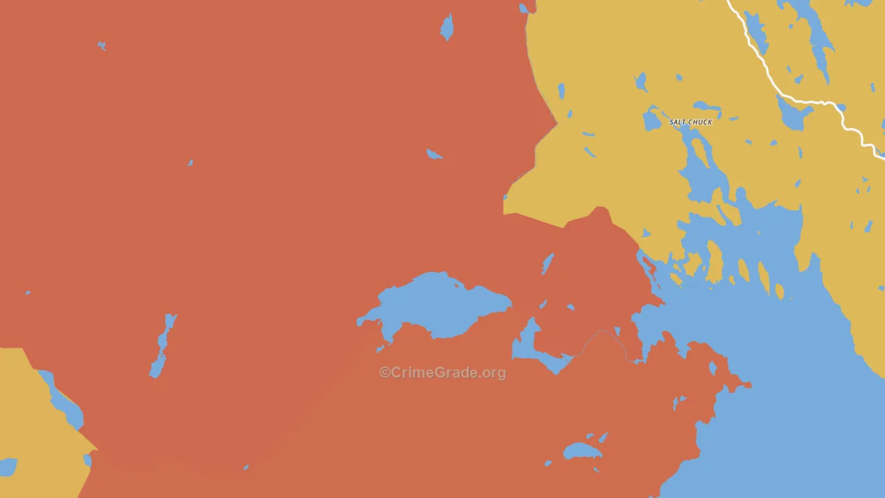 Prince of Wales-Hyder Census Area, AK Map of Burglary Rates