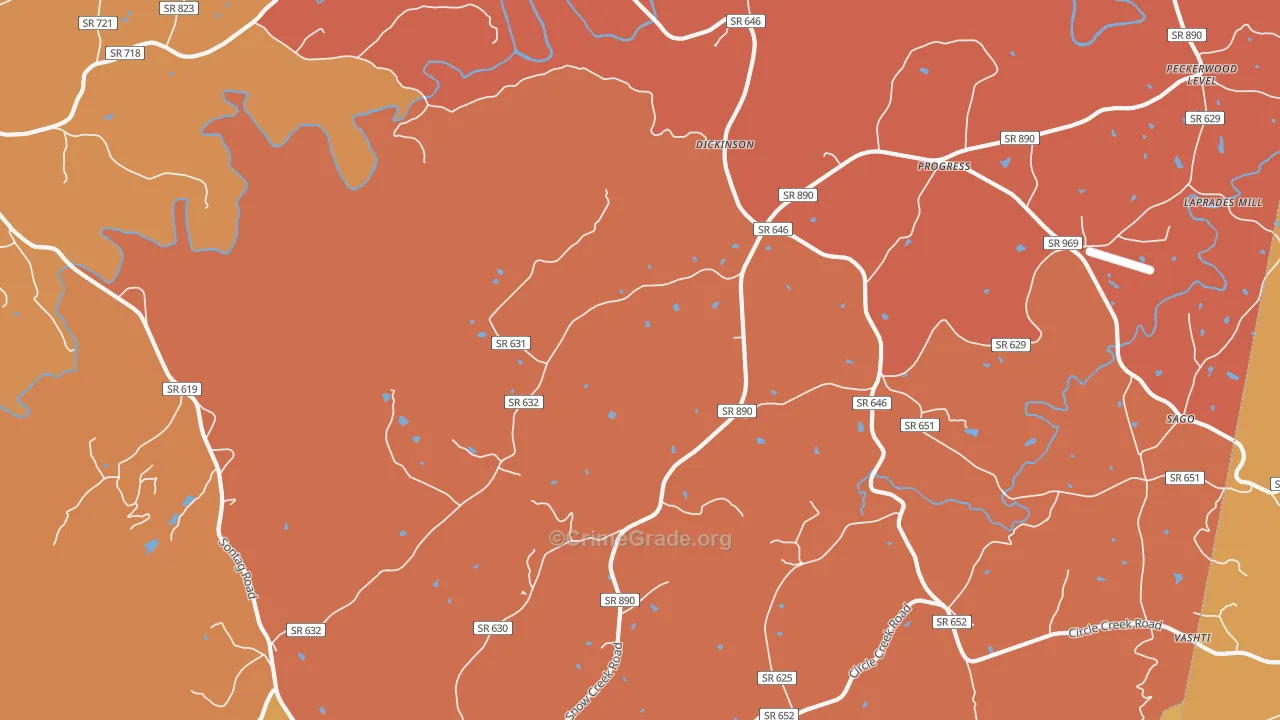 Progress, VA Map of Burglary Rates
