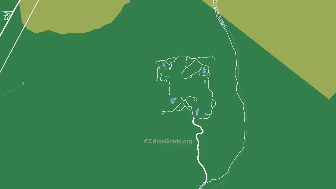 Pronghorn, OR Map of Burglary Rates