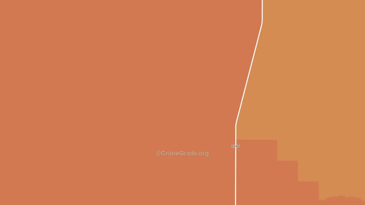 Quay, NM Map of Burglary Rates