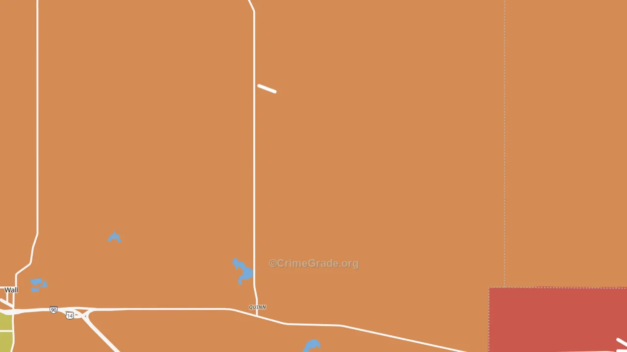 Quinn, SD Map of Burglary Rates