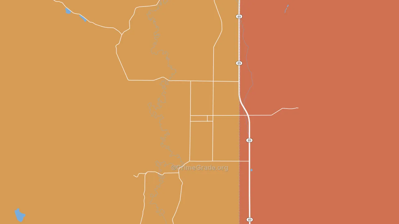 Raymond, ID Map of Burglary Rates