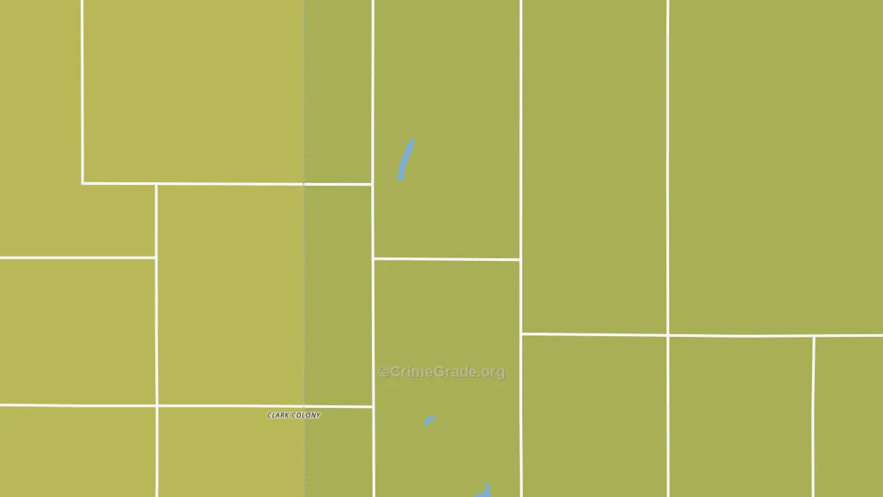 Raymond, SD Map of Burglary Rates