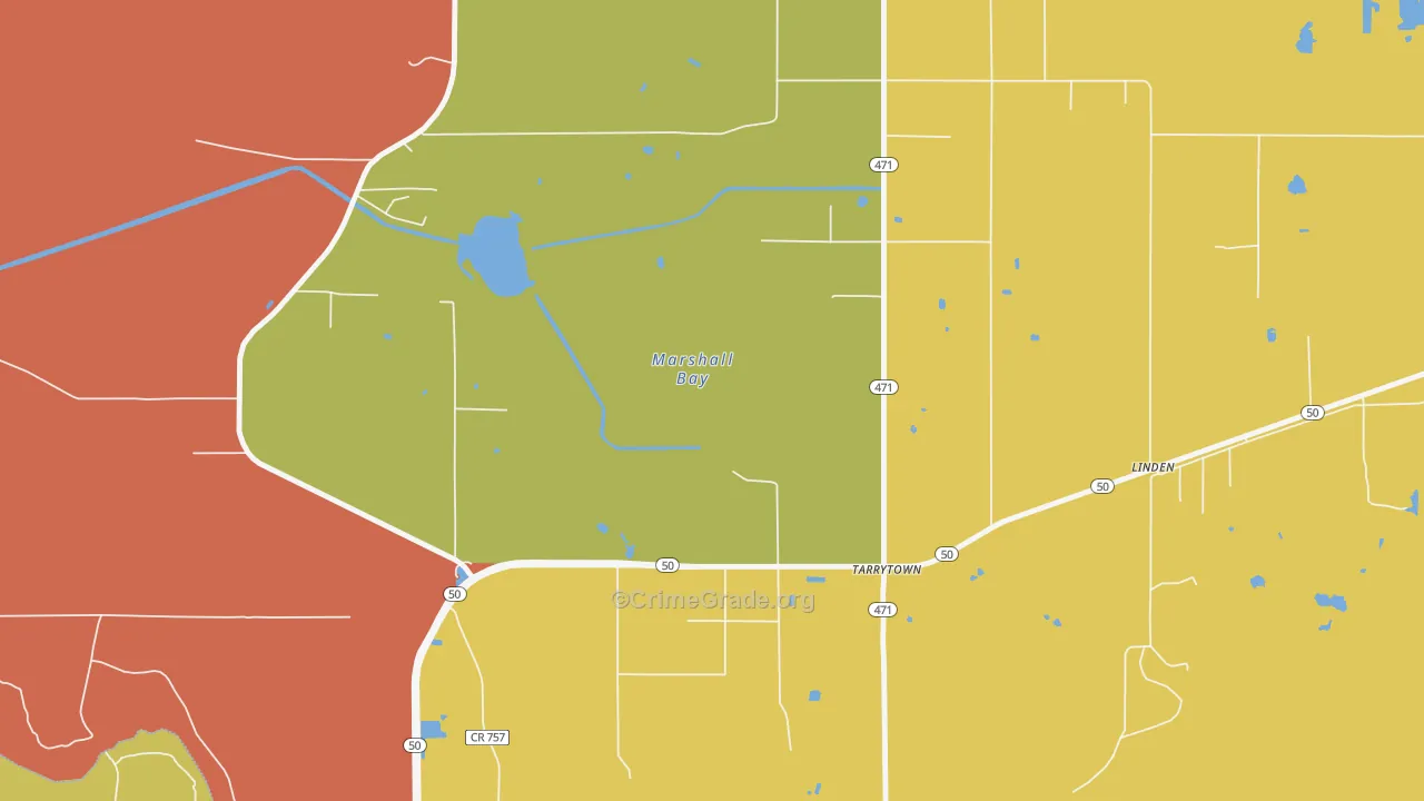 Rdg Mnr Est, FL Map of Burglary Rates