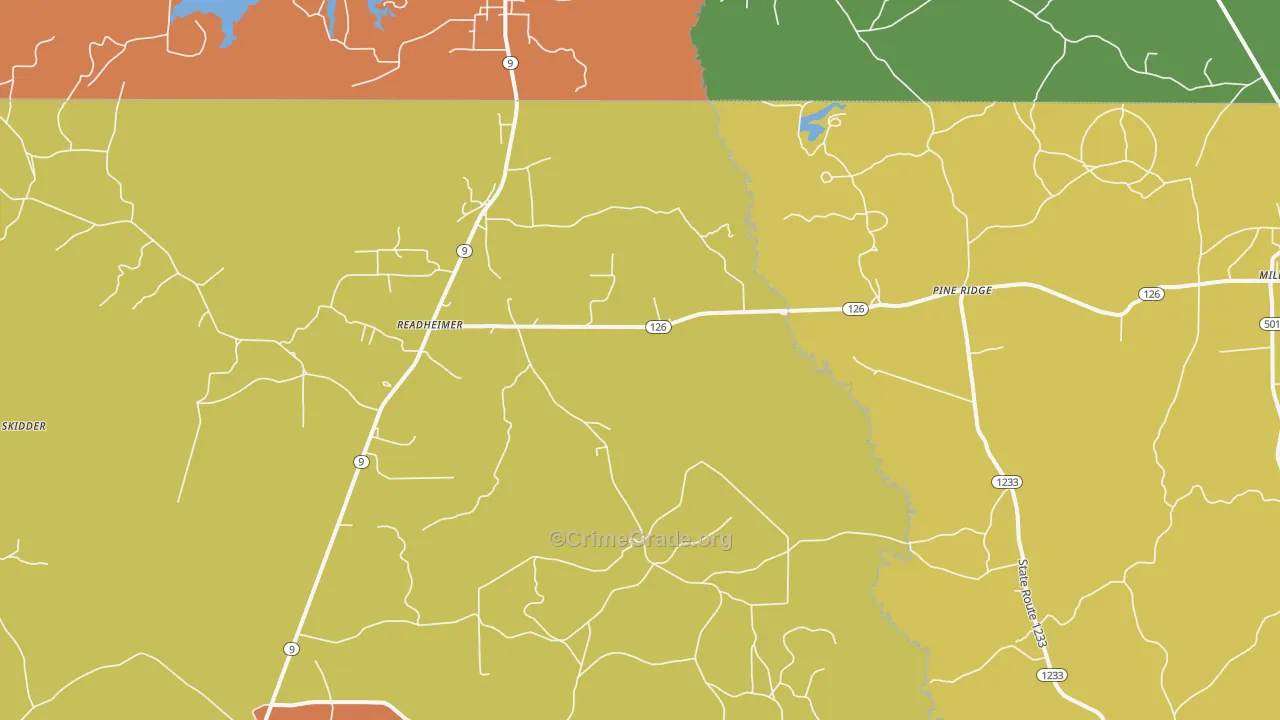 Readheimer, LA Map of Burglary Rates
