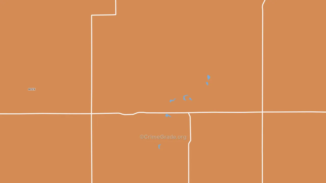 Redbird, NE Map of Burglary Rates