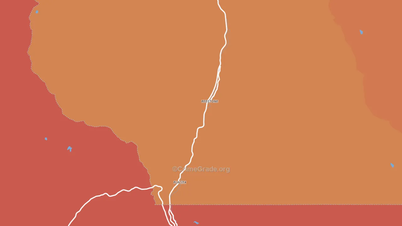 Redstone, CO Map of Burglary Rates