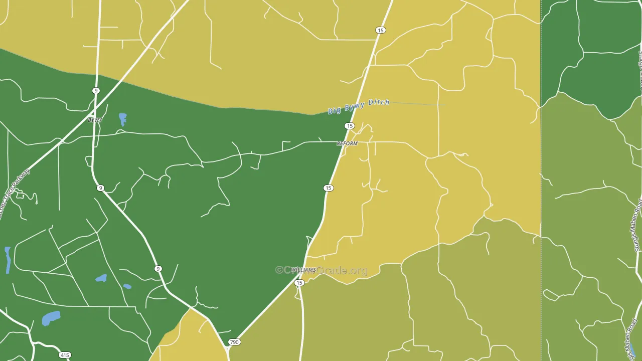 Reform, MS Map of Burglary Rates
