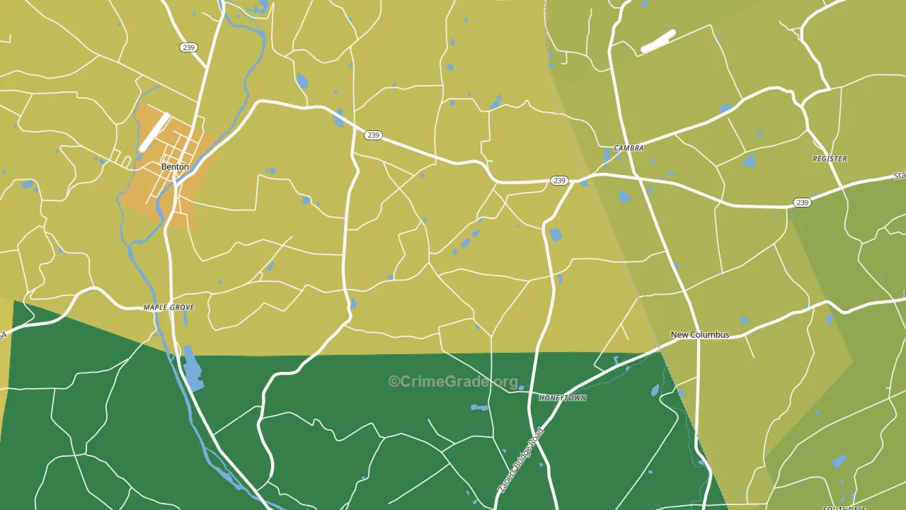 Register, PA Map of Burglary Rates