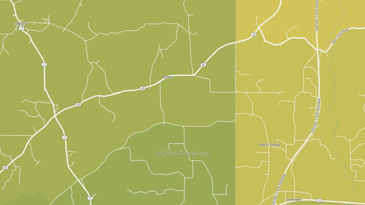 Revive, MS Map of Burglary Rates