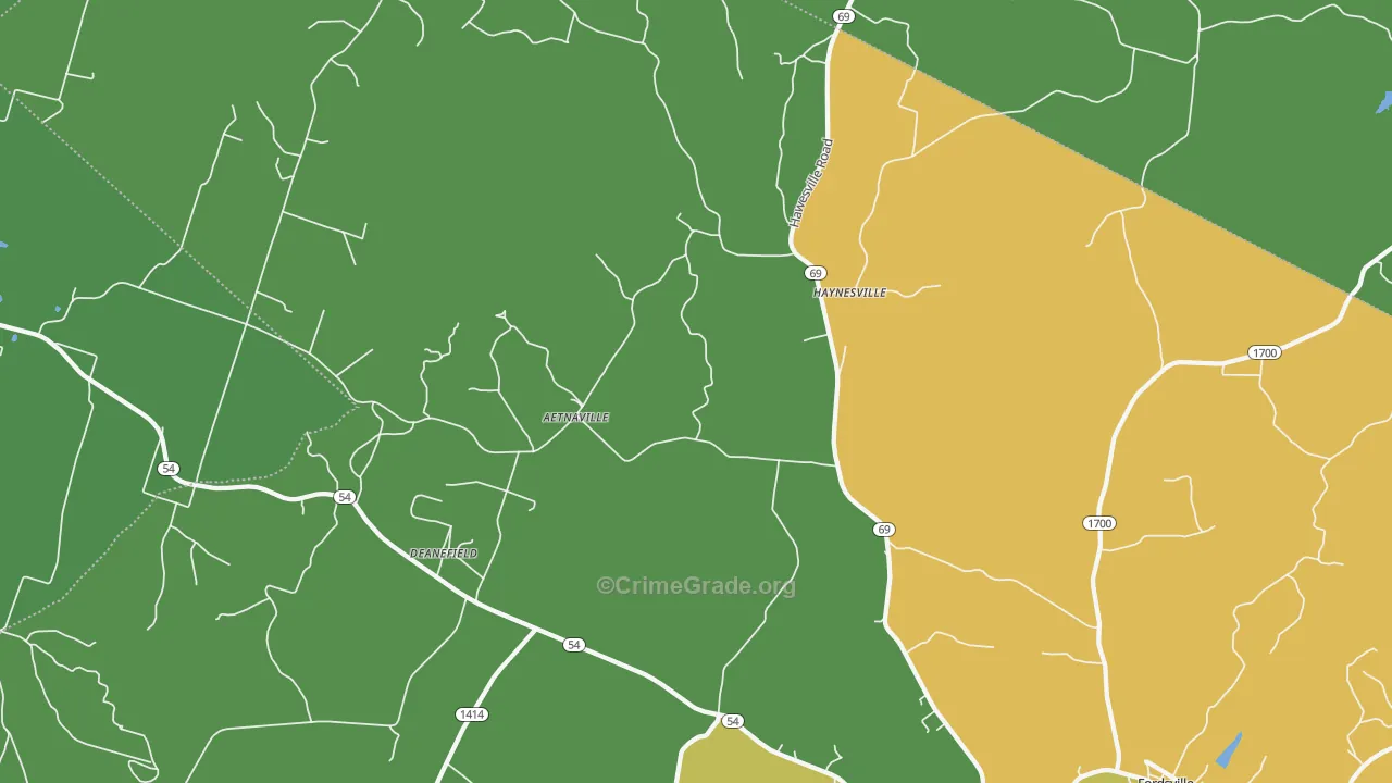 Reynolds Station, KY Map of Burglary Rates