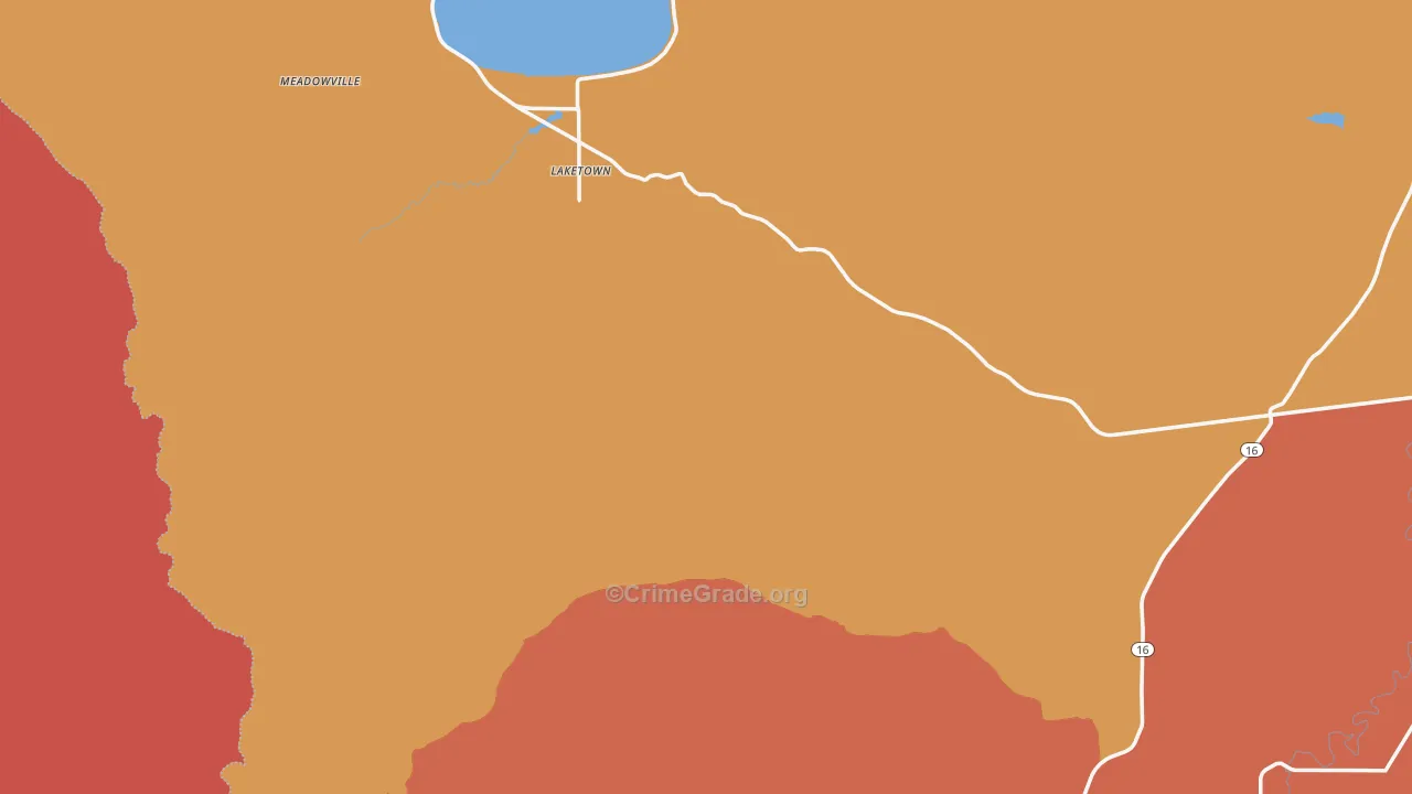Rich County, UT Map of Burglary Rates