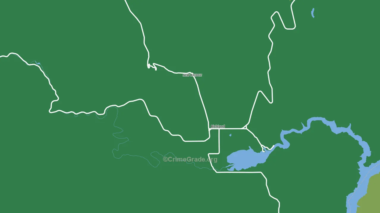 Richland, OR Map of Burglary Rates