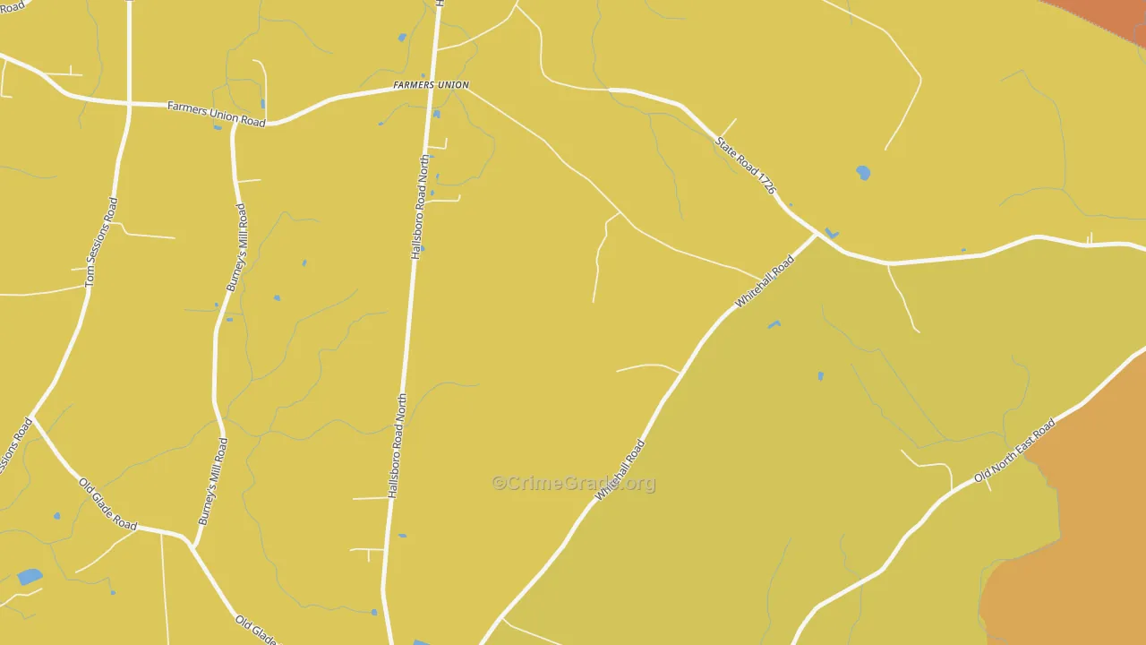 Rico, NC Map of Burglary Rates