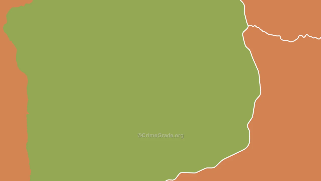 Ritter, OR Map of Burglary Rates