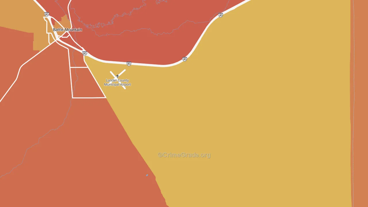 Rixies, NV Map of Burglary Rates