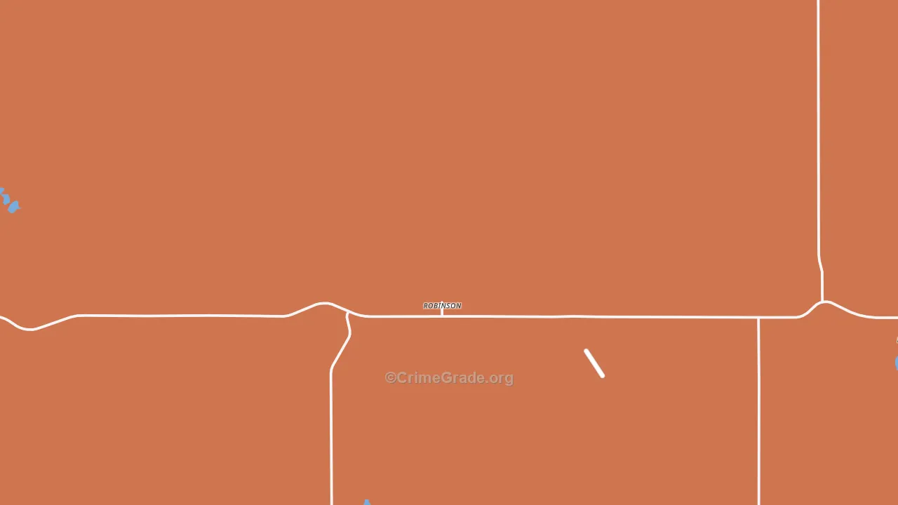 Robinson, ND Map of Burglary Rates