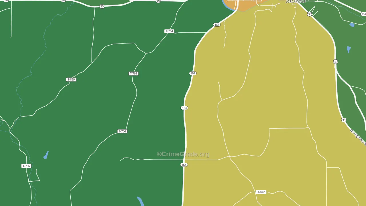 Rock Camp, OH Map of Burglary Rates