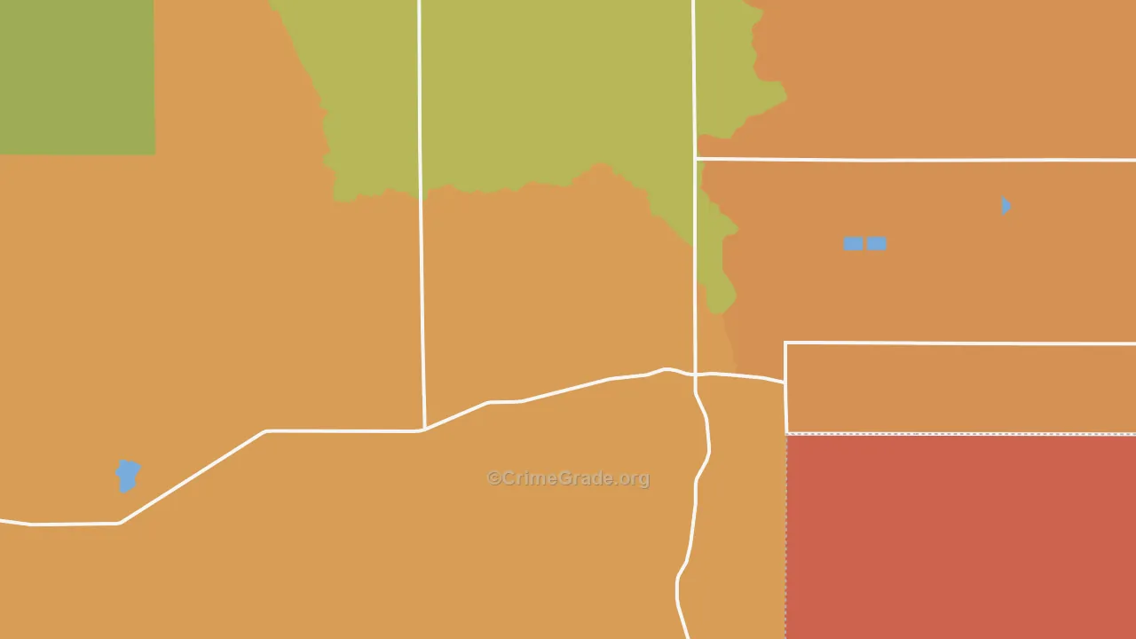 Rock Creek, ID Map of Burglary Rates