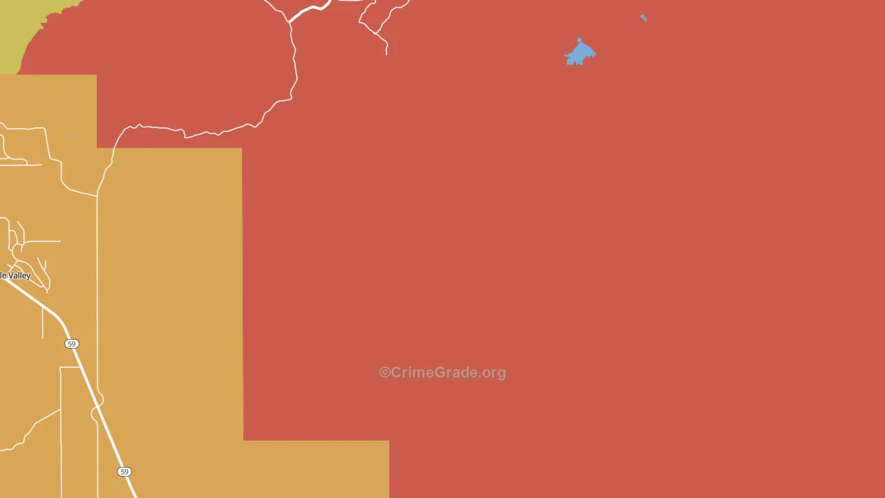 Rockville, UT Map of Burglary Rates