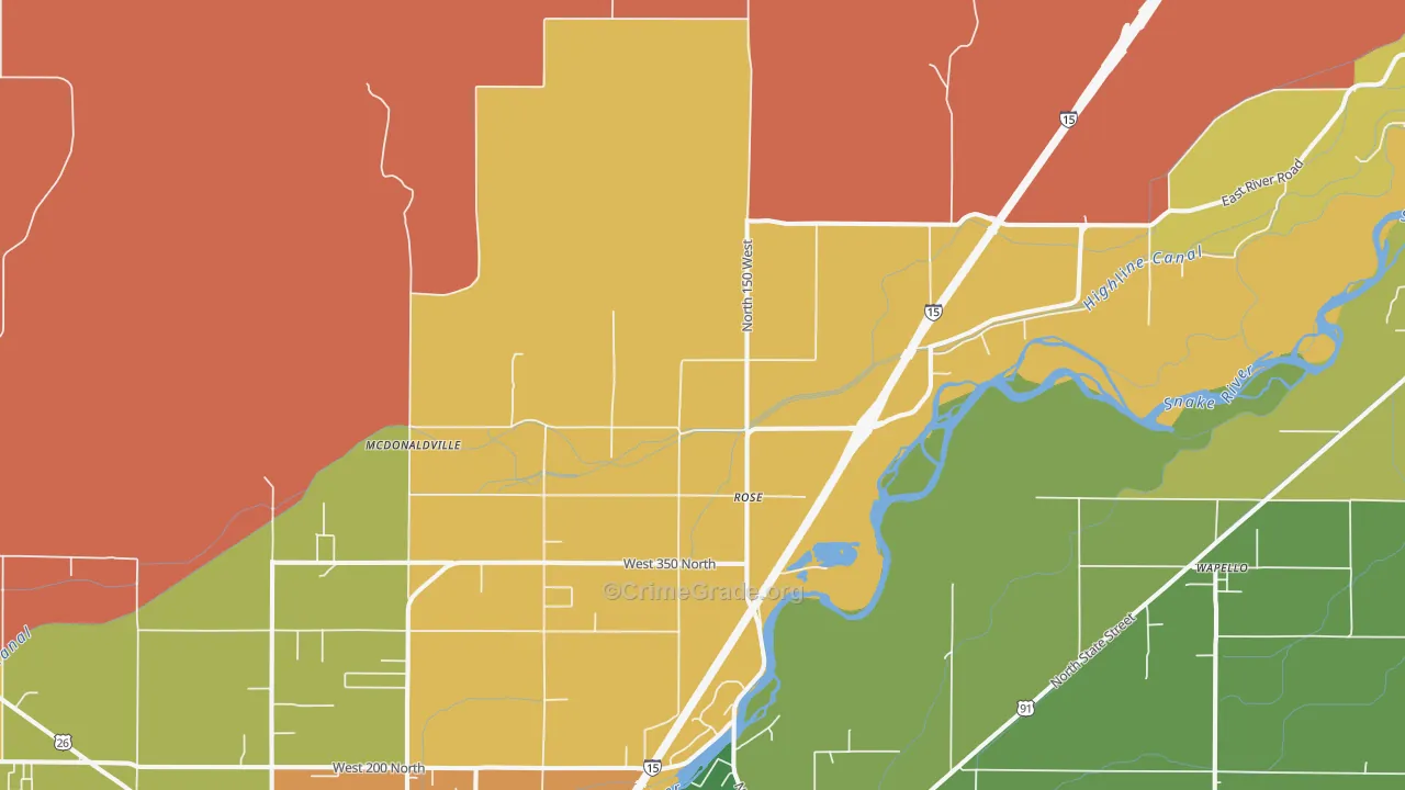 Rose, ID Map of Burglary Rates
