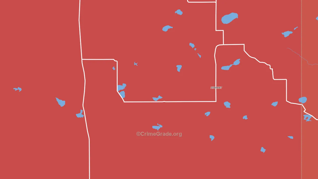 Rose, NE Map of Burglary Rates