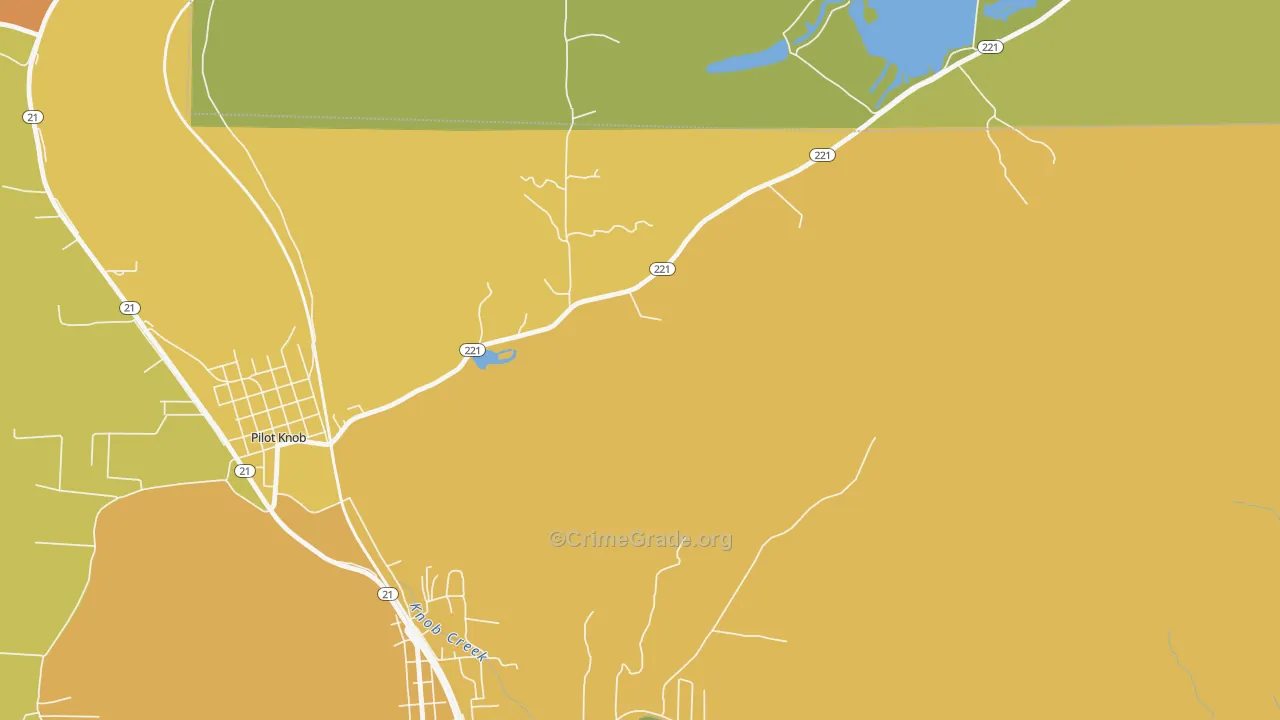 Roselle, MO Map of Burglary Rates