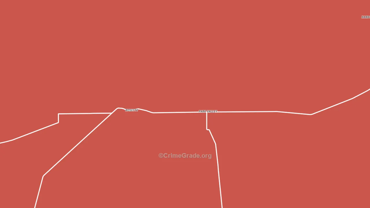 Rosette, UT Map of Burglary Rates