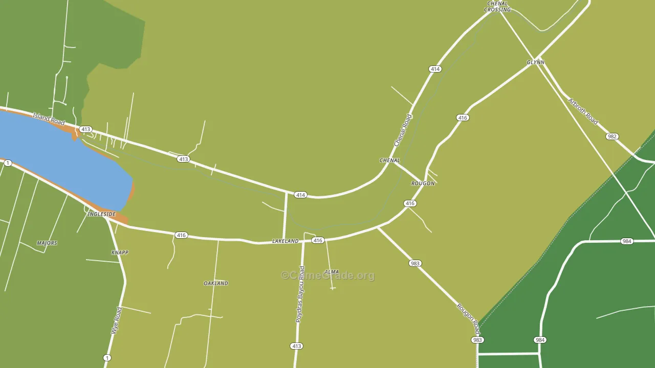Rougon, LA Map of Burglary Rates