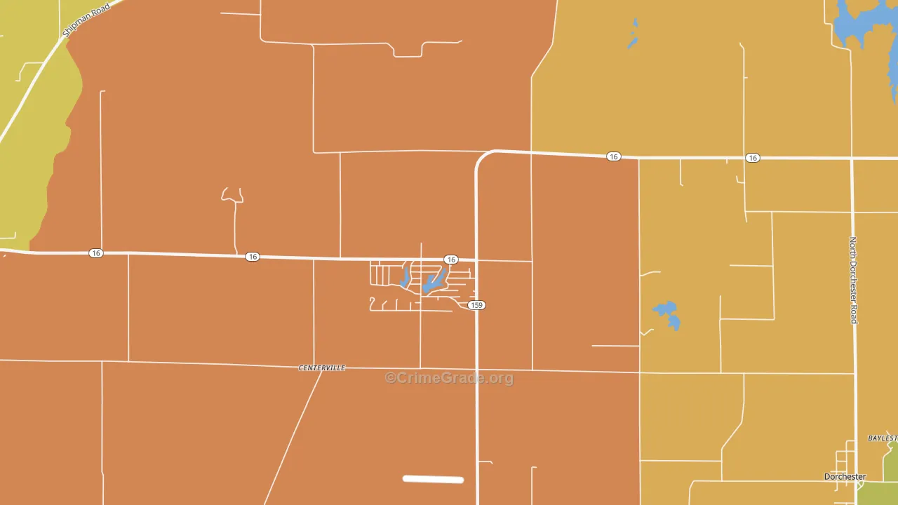 Royal Lakes, IL Map of Burglary Rates