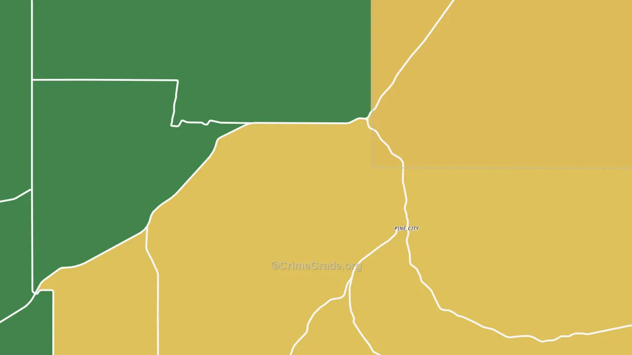 Ruggs, OR Map of Burglary Rates