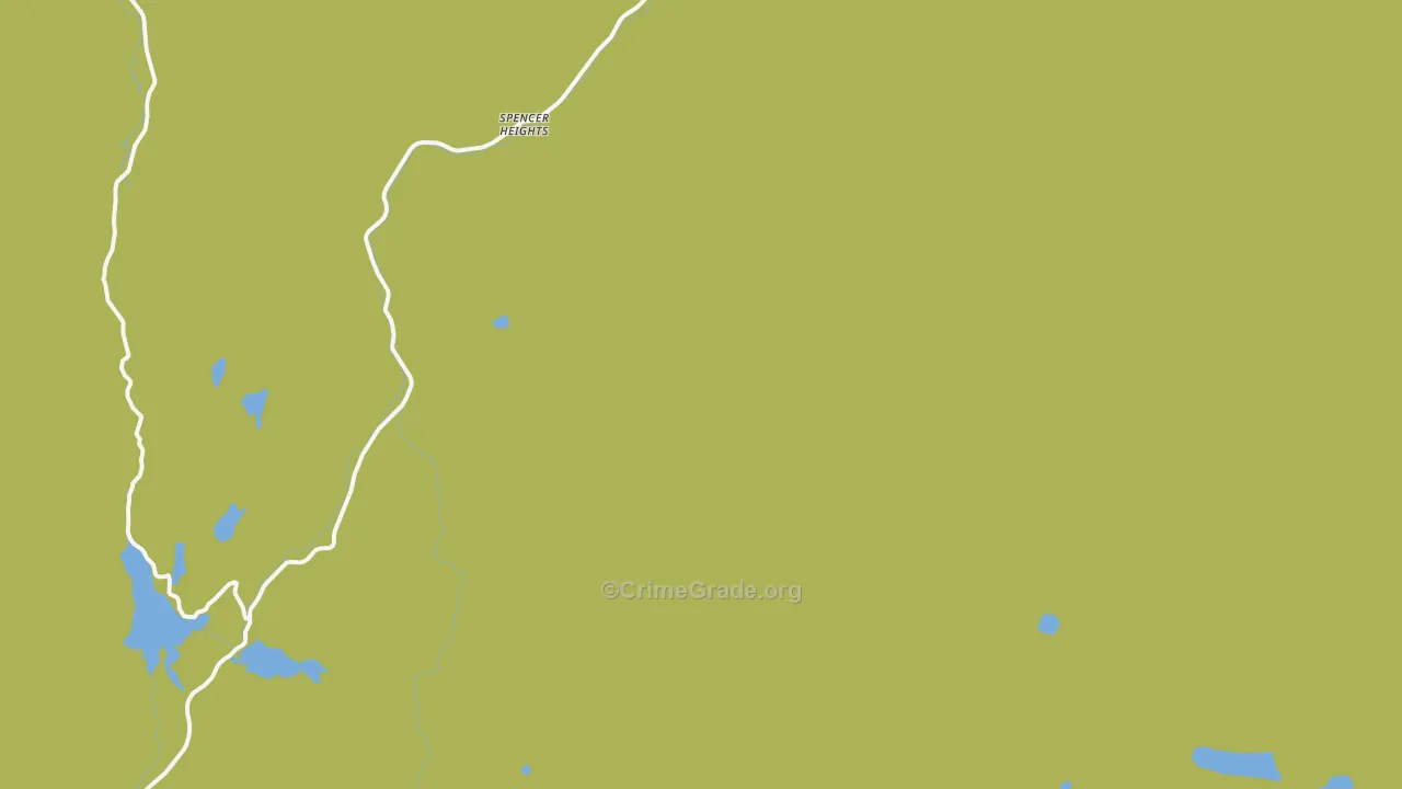Rustic, CO Map of Burglary Rates