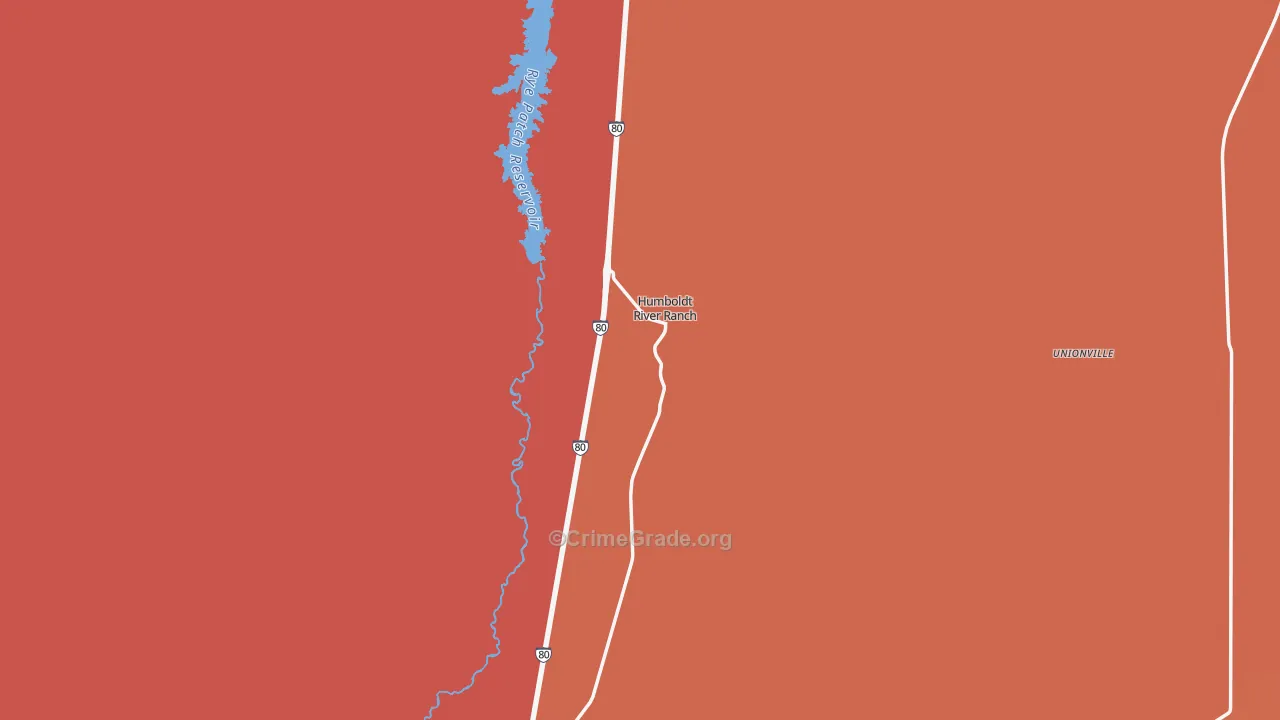 Rye Patch, NV Map of Burglary Rates