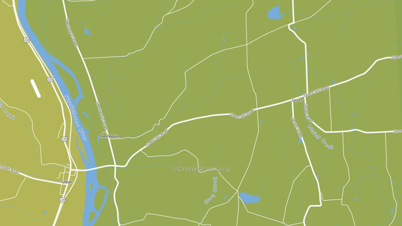 Saco, PA Map of Burglary Rates