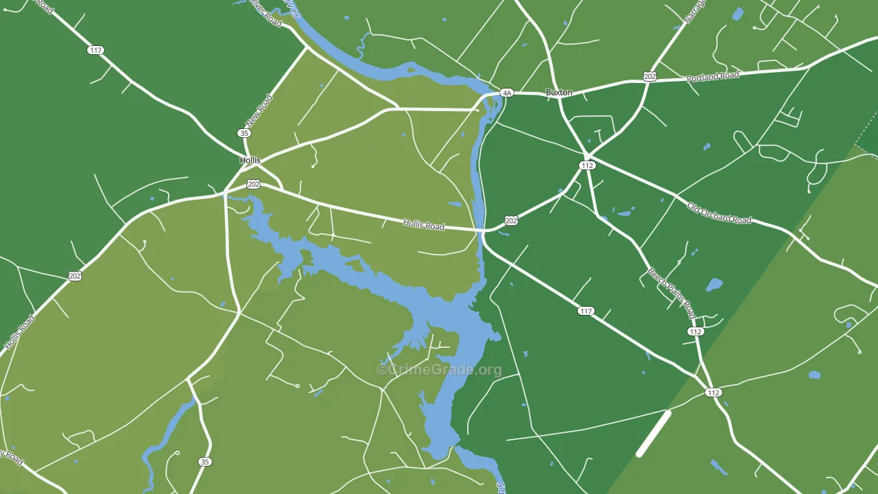 Salmon Falls, ME Map of Burglary Rates