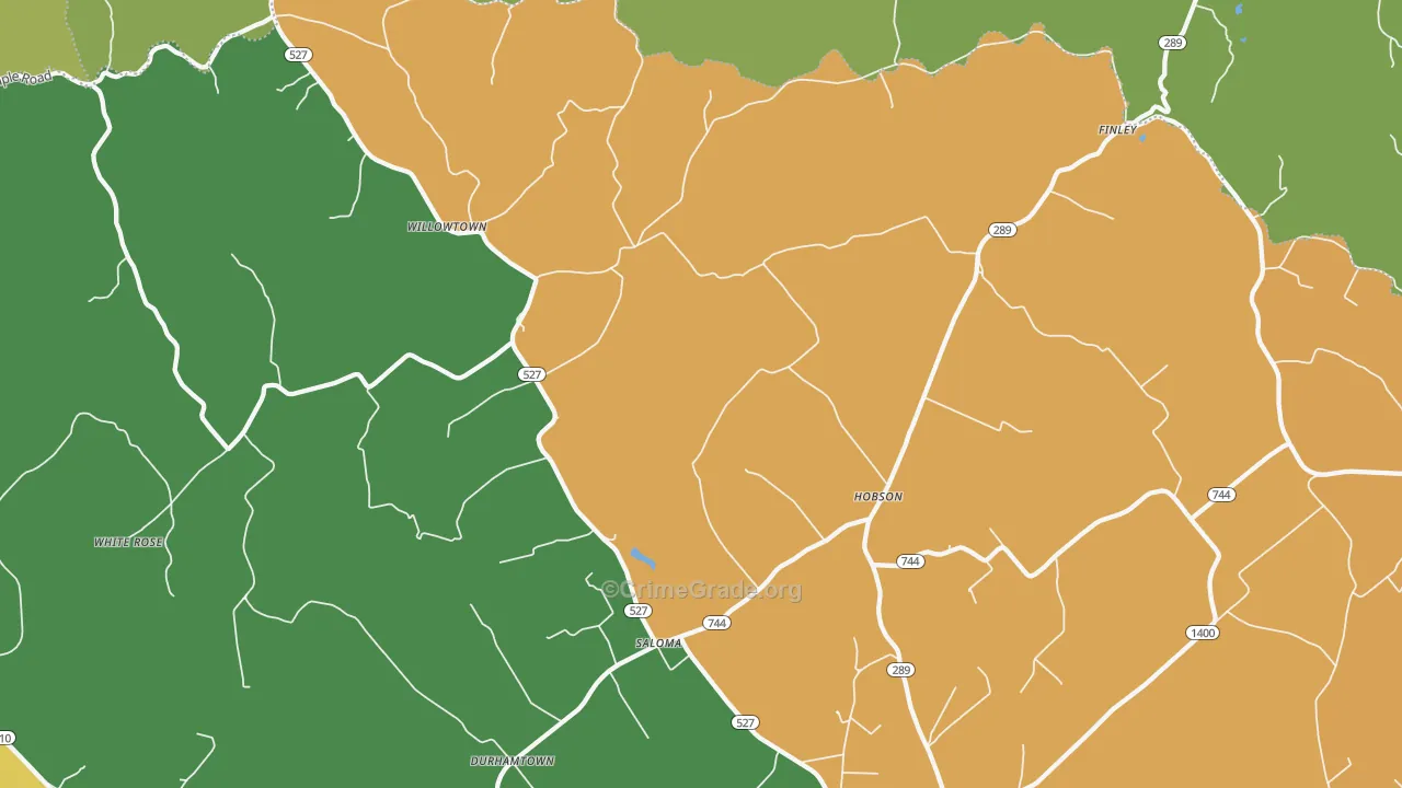 Saloma, KY Map of Burglary Rates