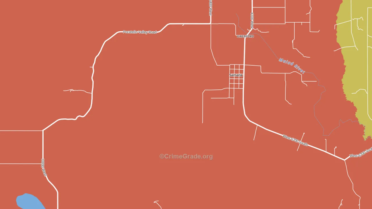 Samaria, ID Map of Burglary Rates