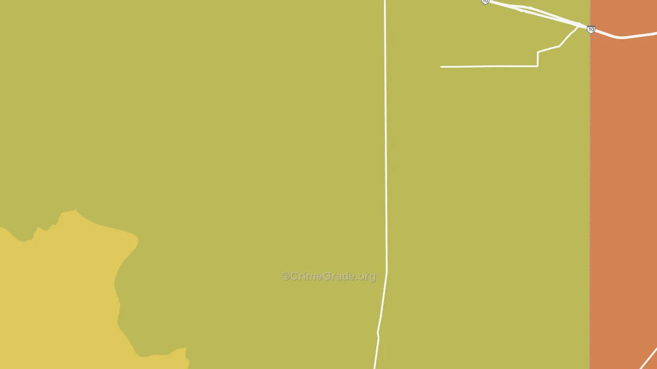 San Simon, AZ Map of Burglary Rates