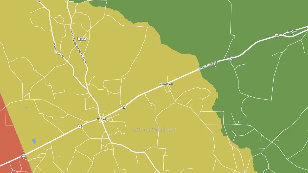Sand Hill, GA Map of Burglary Rates