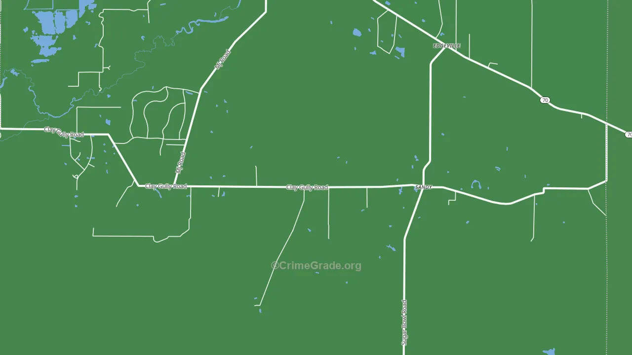 Sandy, FL Map of Burglary Rates