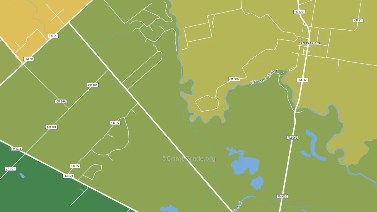 Sandy Hollow-Escondidas, TX Map of Burglary Rates