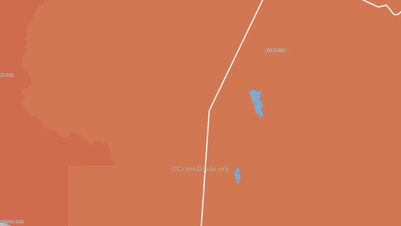 Sasabe, AZ Map of Burglary Rates