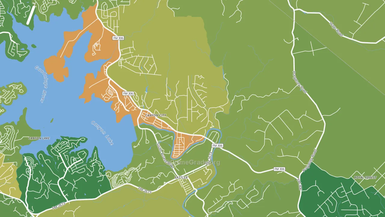 Sattler, TX Map of Burglary Rates