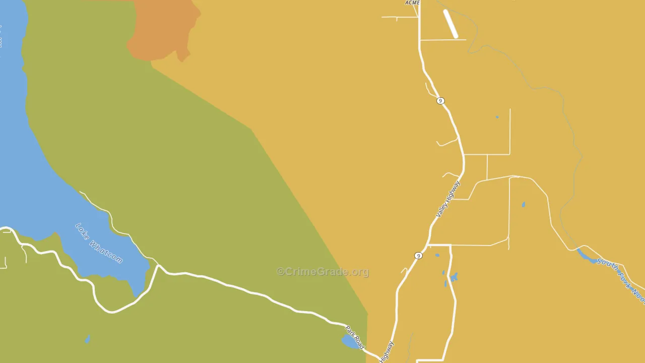 Saxon, WA Map of Burglary Rates