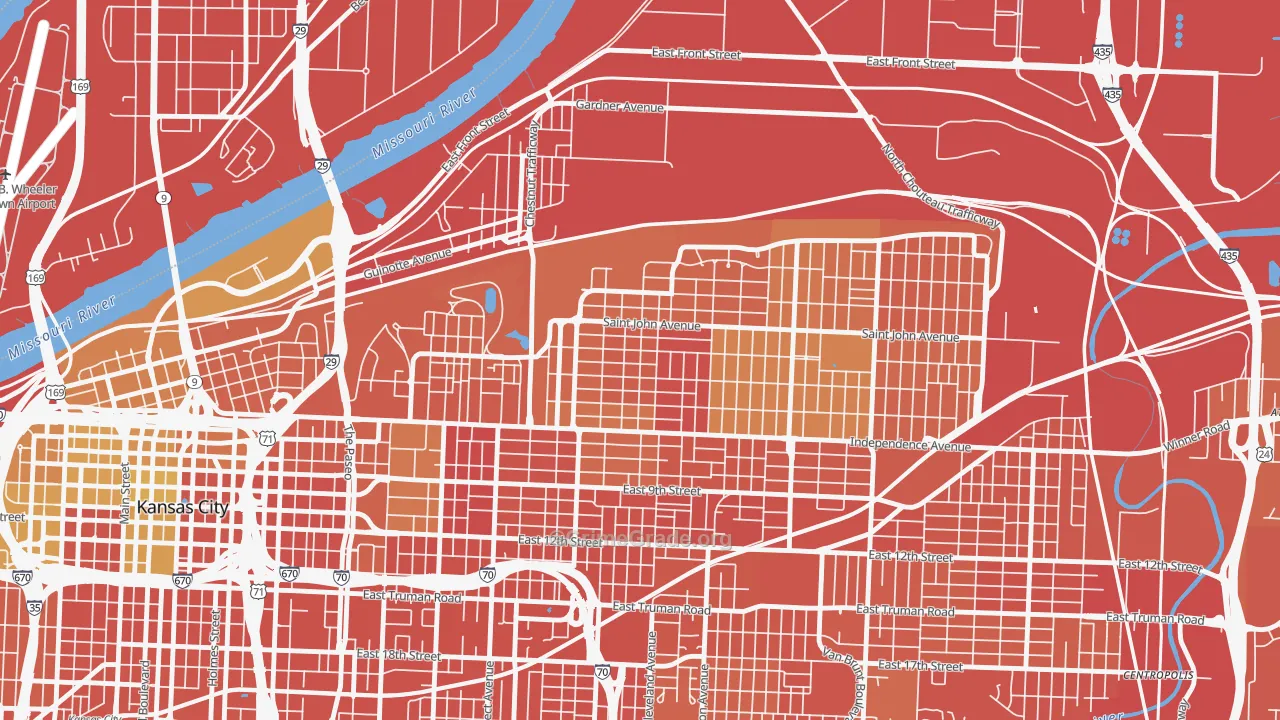 Scarritt Renaissance, Kansas City, MO Map of Burglary Rates
