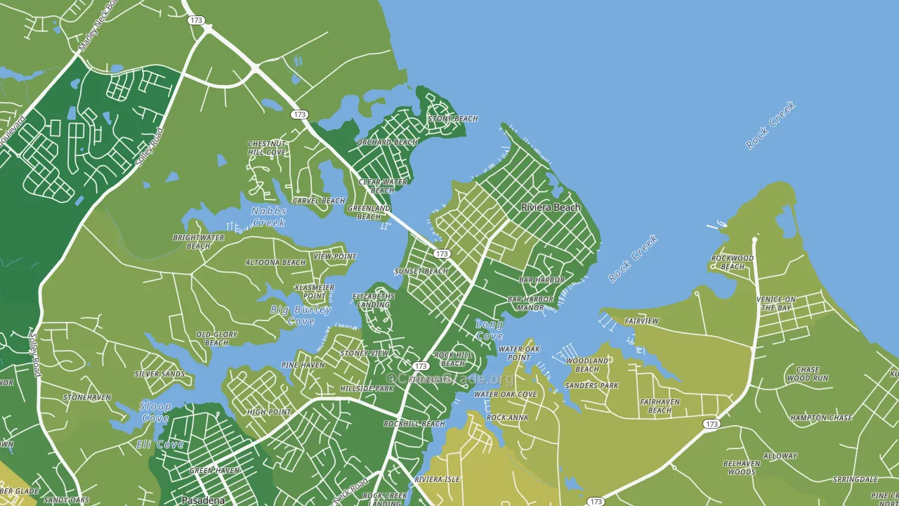 School Gardens, Riviera Beach, MD Map of Burglary Rates